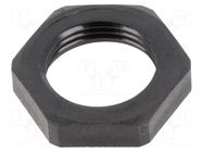 Nut; Thread: metric; polyamide; PMAFIX MN; black; Pitch: 1.5; 26mm PMA