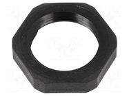 Nut; Thread: PG; polyamide; PMAFIX MN; -40÷105°C; black; 27mm PMA