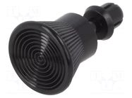 Rivet; polyamide; L.rivet: 3.5mm; black; dismountable,push-in DREMEC