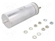 Capacitor: polypropylene; 133uF; 1000VDC; 440VAC; 50A; M12 screw KEMET