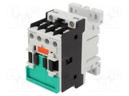 Contactor: 3-pole; NO x3; 18A; on panel,for DIN rail mounting LOVATO ELECTRIC