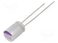Capacitor: polymer; 820uF; 2.5VDC; THT; ±20%; Ø6.3x9mm; OS-CON SEPC PANASONIC