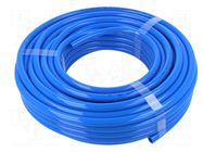 Pneumatic tubing; max.10bar; L: 25m; polyurethane; Flowmatik; blue PNEUMAT