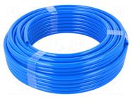Pneumatic tubing; max.8bar; L: 25m; polyurethane; Flowmatik; blue PNEUMAT