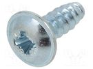 Screw; for plastic; with flange; 2.9x8; Head: button; Phillips; PH1 BOSSARD