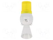 Signaller: lighting-sound; 24VDC; bulb BA15D; yellow; IP43; KLL AUER SIGNAL