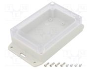 Enclosure: multipurpose; X: 85mm; Y: 125mm; Z: 40mm; Ritec; IP65 HAMMOND