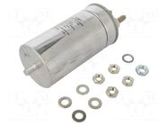 Capacitor: polypropylene; 15uF; Leads: M10 screws; M12 screw; C44P KEMET