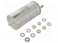 Capacitor: polypropylene; 15uF; 2300VDC; 1kVAC; 33A; M12 screw KEMET