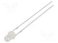 LED; 3mm; green; 1560÷2180mcd; 60°; Front: convex; 2.9÷3.6V OPTOSUPPLY