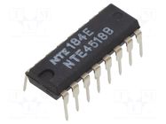 IC: digital; BCD,up counter; Ch: 2; CMOS; THT; DIP16; 3÷18VDC; 600uA NTE Electronics