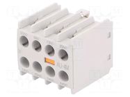 Auxiliary contacts; Leads: screw terminals; front; -5÷60°C; IP20 LS ELECTRIC
