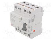 RCD breaker; Inom: 16A; Ires: 30mA; Poles: 4; 230V,400V; IP20; EFI ETI POLAM