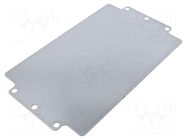 Mounting plate; steel; Plating: zinc; GA RITTAL