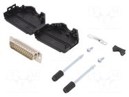 Connector: D-Sub; PIN: 25; plug; male; soldering; for cable; white ENCITECH