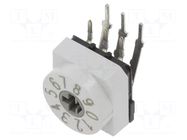 Encoding switch; DEC/BCD; Pos: 10; THT; Rcont max: 80mΩ; PT65 PTR HARTMANN