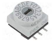 Encoding switch; HEX/BCD; Pos: 16; SMD; Rcont max: 80mΩ; P65 PTR HARTMANN