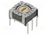 Encoding switch; HEX/BCD; Pos: 16; THT; Rcont max: 80mΩ; P36 PTR HARTMANN