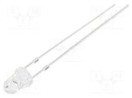 LED; 3mm; yellow; 330÷500mcd; 60°; Front: convex; 1.8÷2.6V OPTOSUPPLY