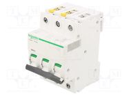 Circuit breaker; 400VAC; Inom: 6A; Poles: 3; for DIN rail mounting SCHNEIDER ELECTRIC