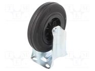 Transport wheel; Ø: 150mm; W: 40mm; H: 182mm; rigid; Dyn.load: 1.3kN ELESA+GANTER