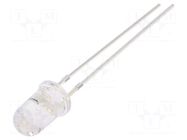 CRLED; blue; 5mm; 12000mcd; 15°; Front: convex; 5.5÷20VDC OPTOSUPPLY