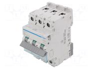 Circuit breaker; 230/400VAC; Inom: 10A; Poles: 3; Charact: C; 10kA HAGER