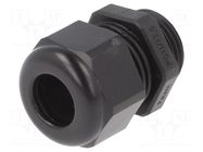 Cable gland; PG11; IP54; polyamide; black; HSK-KE HUMMEL