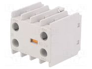 Auxiliary contacts; Leads: screw terminals; front; -5÷60°C; IP20 LS ELECTRIC