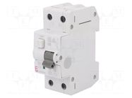 RCBO breaker; Inom: 25A; Ires: 30mA; Poles: 2; 230/400VAC; IP20; KZS ETI POLAM