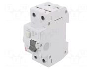 RCBO breaker; Inom: 16A; Ires: 30mA; Poles: 2; 230/400VAC; IP20; KZS ETI POLAM