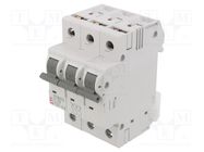 Circuit breaker; 230/400VAC; Inom: 10A; Poles: 3; Charact: C; 6kA ETI POLAM