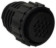 CIRCULAR CONN, PLUG, 16POS, CRIMP