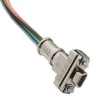 BAND TIED BACKSHELL, 180DEG, 37POS, ALUM