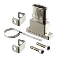 BAND TIED BACKSHELL, 180DEG, 21POS, ALUM