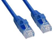 PATCH CABLE, RJ45 PLUG, 10 , BLUE