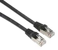 PATCH CABLE, RJ45 PLUG, 30 , BLACK