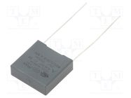 Capacitor: polypropylene; X2; R46 310V; 0.15uF; 18x12x6mm; THT KEMET