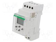 Programmable time switch; Range: 24h / 7days; SPDT; 24÷264VAC F&F