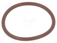 O-ring gasket; FPM; Thk: 2mm; Øint: 25mm; brown; -20÷200°C 