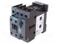 Contactor: 4-pole; NO x4; Auxiliary contacts: NO + NC; 24VDC; 690V SIEMENS