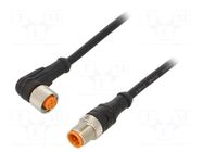 Cable: for sensors/automation; M12; PIN: 4; 2m; plug; 30VDC; 4A; 1200 LUTRONIC