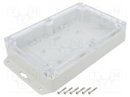 Enclosure: multipurpose; X: 140mm; Y: 210mm; Z: 45mm; ZP; light grey KRADEX