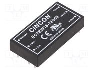 Converter: DC/DC; 20W; Uin: 8.5÷160V; Uout: 5VDC; Iout: 4000mA; THT CINCON