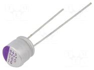 Capacitor: polymer; 180uF; 16VDC; THT; ±20%; Ø6.3x6mm; OS-CON SEPF PANASONIC