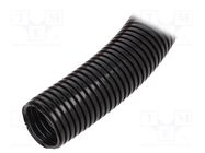 Protective tube; Size: 29; polyamide; black; -40÷120°C; Øint: 29mm HUMMEL