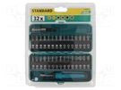 Kit: screwdriver bits; hex key,Phillips,Pozidriv®,slot,Torx® WOLFCRAFT