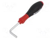 Screwdriver; angular; hex key; HEX 5mm; SoftFinish® WIHA