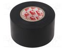 Tape: electrical insulating; W: 38mm; L: 25m; Thk: 0.13mm; black SCAPA