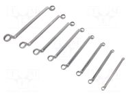 Wrench-set; box; tool steel; 8pcs. BAHCO